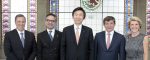 The Minister for Foreign Affairs of Mexico, Jose Antonio Meade; the Minister for Foreign Affairs of Indonesia, Marty Natalegawa;  the Minister for Foreign Affairs of the Republic of Korea, Yun Byung-se; the Minister for Foreign Affairs of Turkey, Ahmet Da