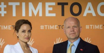 Angelina Jolie and William Hague. Source: Supplied (Facebook)