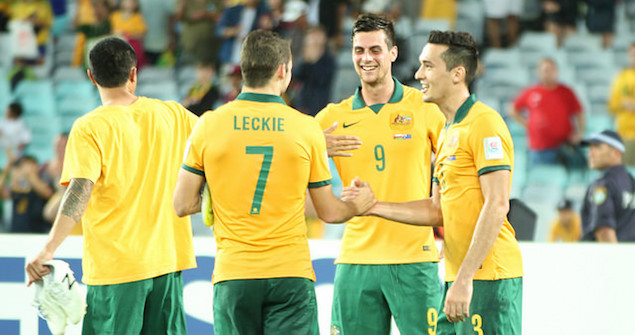 The Socceroos 13 January 2015 (cropped). Image Credit: Flickr (Lee Davelaar) Creative Commons. 