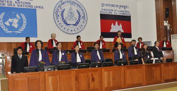 First day of closing statements in the trial against Mr Kaing Guek Eav, alias Duch, the Extraordinary Chambers in the Courts of Cambodia.  Image Credit: Flickr (Extraordinary Chambers in the Courts of Cambodia) Creative Commons. 