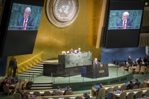 Gary Quinlan addressing the UN Security Council