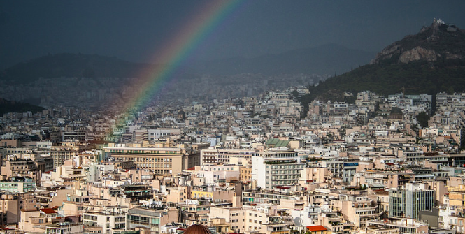 Is there a rainbow at the end of this debt cloud for Greece? Photo Credit: Flickr (Morpheu5) Creative Commons