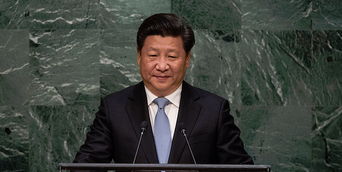 Xi Jinping, President of the People’s Republic of China, addresses the general debate of the General Assembly’s seventieth session, on 28 September 2015 at the United Nations, New York. Photo Credit: Flickr (UN Photo/Cia Pak) Creative Commons