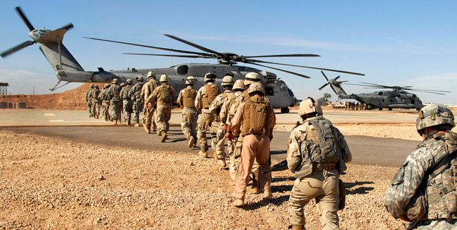 A joint US–Iraqi Army training exercise near Ramadi in November 2009. The Islamic State of Iraq had declared the city to be its capital.  Photo Credit: Flickr (The U.S. Army) Creative Commons
