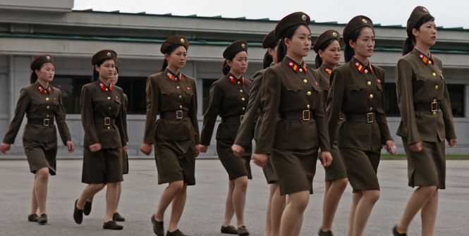 North Korea is the most militarized country in the world today, having the fourth largest army in the world, at about 1100000 armed personnel. Photo Source: Wikimedia.  Creative Commons.