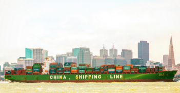 Chinese transatlantic shipping. Photo Source: Thomas Hawk (Flickr). Creative Commons.