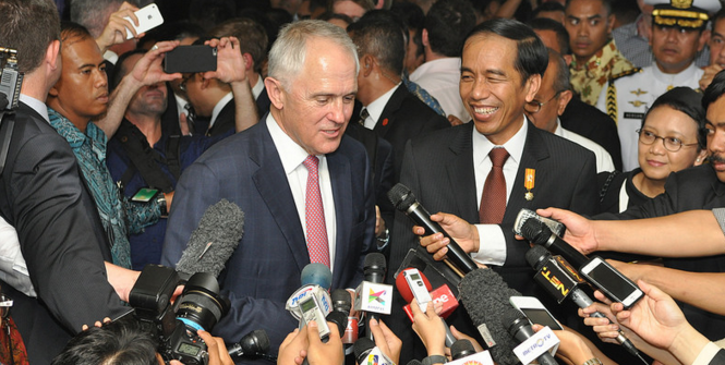 Prime Minister Malcolm Turnbull visits Jakarta. Photo Source: Australian Embassy Jakarta (Flickr). Creative Commons.