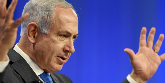 Benjamin Netanyahu addresses the Wolrd Economic Forum in Switzerland. Phot oSource: Wolrd Economic Forum (Flickr). Creative Commons.
