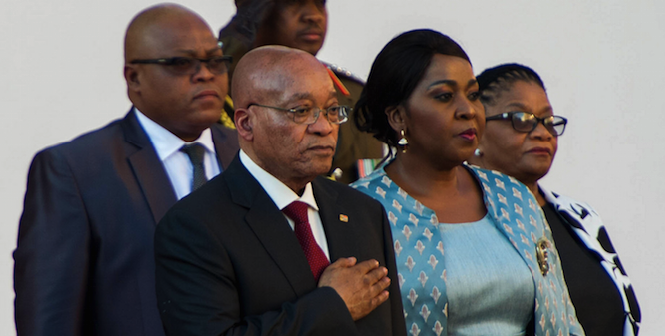 President Jacob Zuma at the State of the Nation address on the 11th of February, 2016. Photo source: Government ZA (Flickr). Creative Commons.