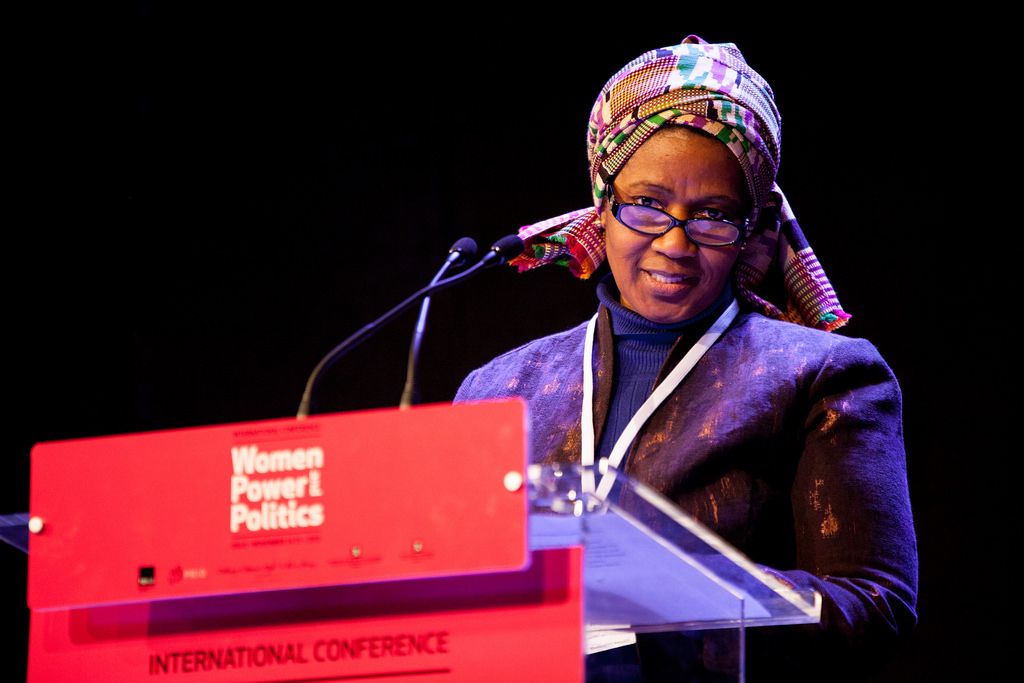 Phumzile Mlambo-Ngcuka, Executive Director of UN Women, during her speech on women's political participation. Women, Power and Politics Conference in Oslo, 14-15 November 2013. Photo: Julie Lunde Lillesæter/PRIO. Source: Flickr, FOKUS_kvinner