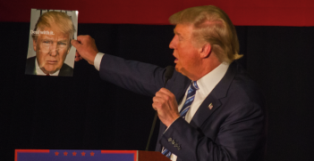 Donald Trump at a campaign stop in Iowa. Photo source: Matt Johnson (Flickr). Creative Commons.