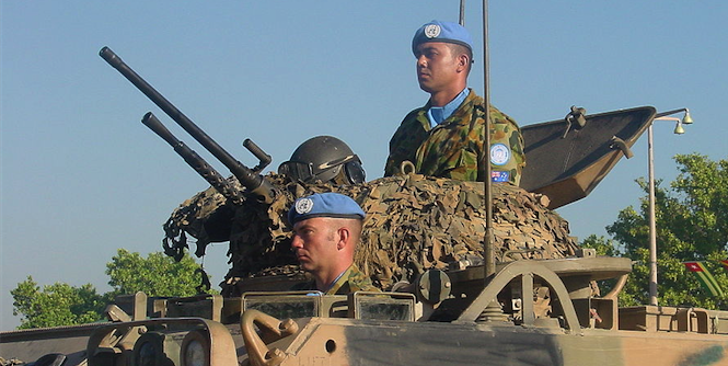 Australian peacekeepers in East Timor. Photo source: Geoffrey C. Gunn (Wikimedia). Creative Commons.