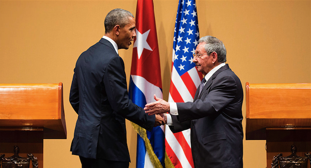 President Obama and President Raúl Castro of Cuba at their joint press conference in Havana, Cuba, Cuba, March 21, 2016. Photo source: IIP Photo Archive (Flickr). Creative Commons. 