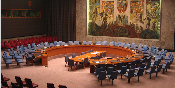 UN Security Council in New York. Photo source: Scott Garner (Flickr). Creative Commons.