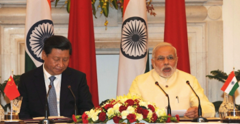 Prime Minister Narendra Modi with President Xi Jinping of China. Photo source: Narendra Modi (Flickr). Creative Commons. 