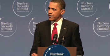 President Obama speaking at the NSS in 2010. Photo source: The White House (Wikimedia). Public Domain. 