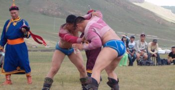 Mongolia wrestling