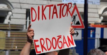 Poster protesting against Turkish President Erdogan's rule. Photo credit: Rasande Tyskar (Flickr) Creative Commons