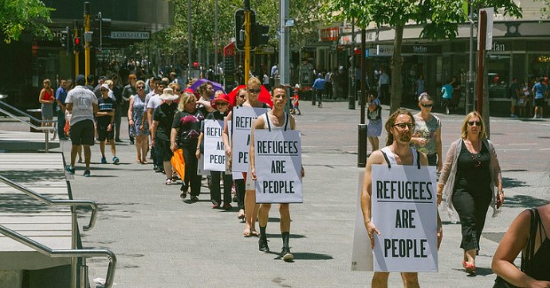 #RefugeesArePeople Perth walk 
PHOTO CREDIT: Louise Coghill. (Flickr) Creative Commons