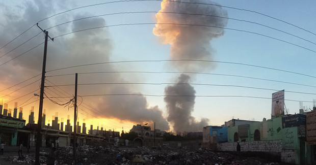 Yemen_airstrike. Photo Credit: Ibrahem Qasim (Flickr) Creative Commons