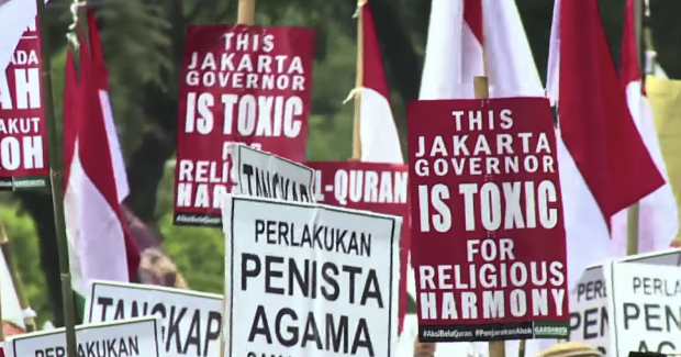 Jakarta Protests. Photo Credit: Screenshot YouTube