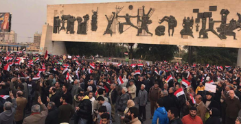 Friday_Protests Iraq. Photo Credit: اللجنة التنسيقية المركزية للثورة الشعبية (Facebook)