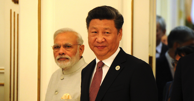 Xi and Modi Photo Credit: Presidential Press and Information Office (Wikimedia Commons) Creative Commons