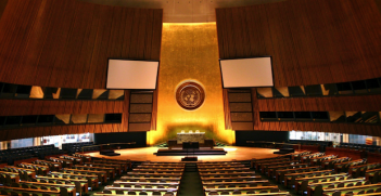 Empty UN General Assembly Building Photo Credit: Patrick Gruban (Wikimedia Commons) Creative Commons
