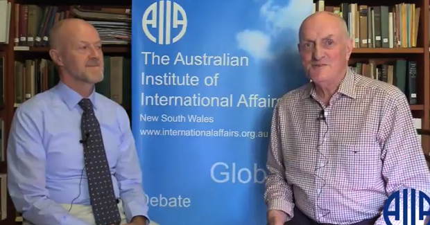 Professor Trevor Findlay Interview Photo Credit: AIIA NSW (YouTube Screenshot)