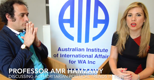 Interview with Professor Amr Harzawy Photo Credit: AIIA (YouTube screenshot)
