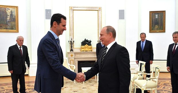 Bashar al-Assad and Vladimir Putin Photo Credit: Dept. of the President, Kremlin (en.kremlin.ru) Creative Commons