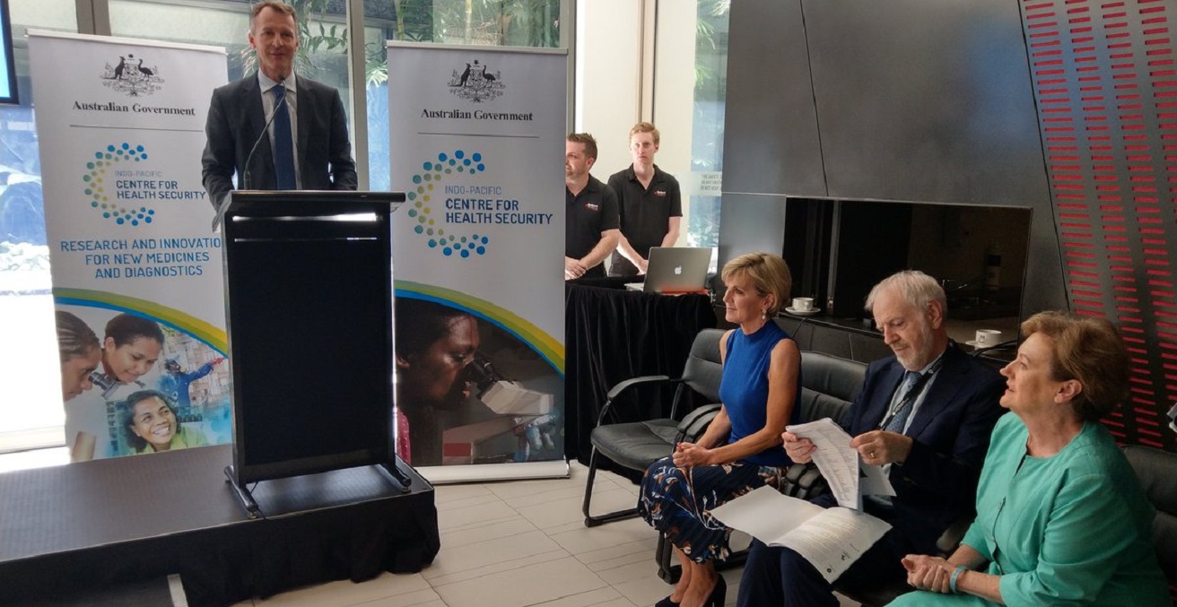 Foreign Minister Julie Bishop at the launch of the Indo-Pacific Centre for Health Security