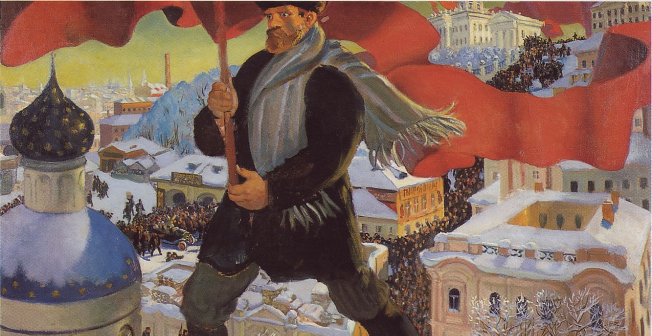The Bolshevik-by Boris Kustodiev