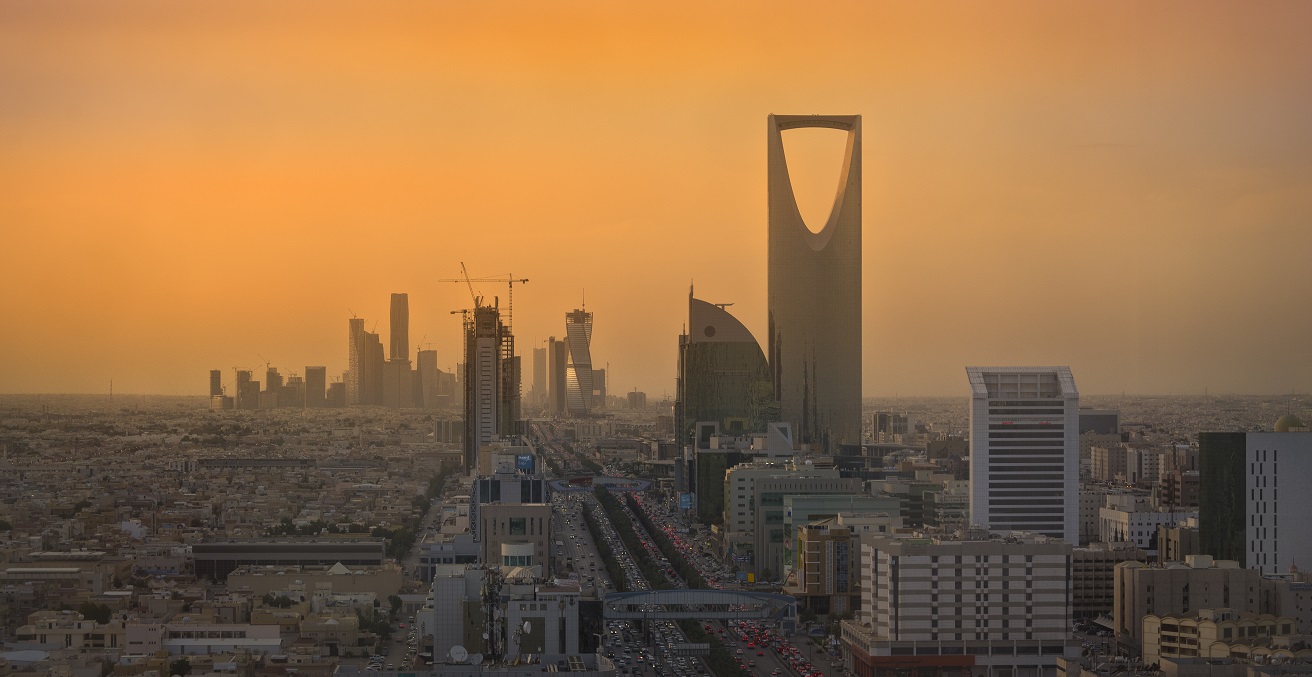 The skyline of Riyadh, the capital of Saudi Arabia