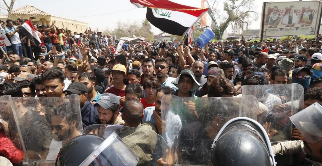 Basra Protest Southern Iraq