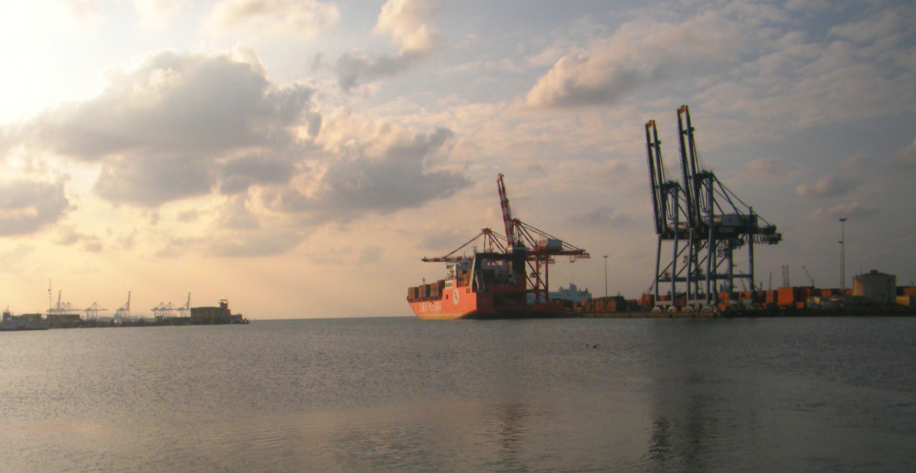 The container terminal at the Port of Djibouti, Djibouti (Credit: Wikipedia Commons)