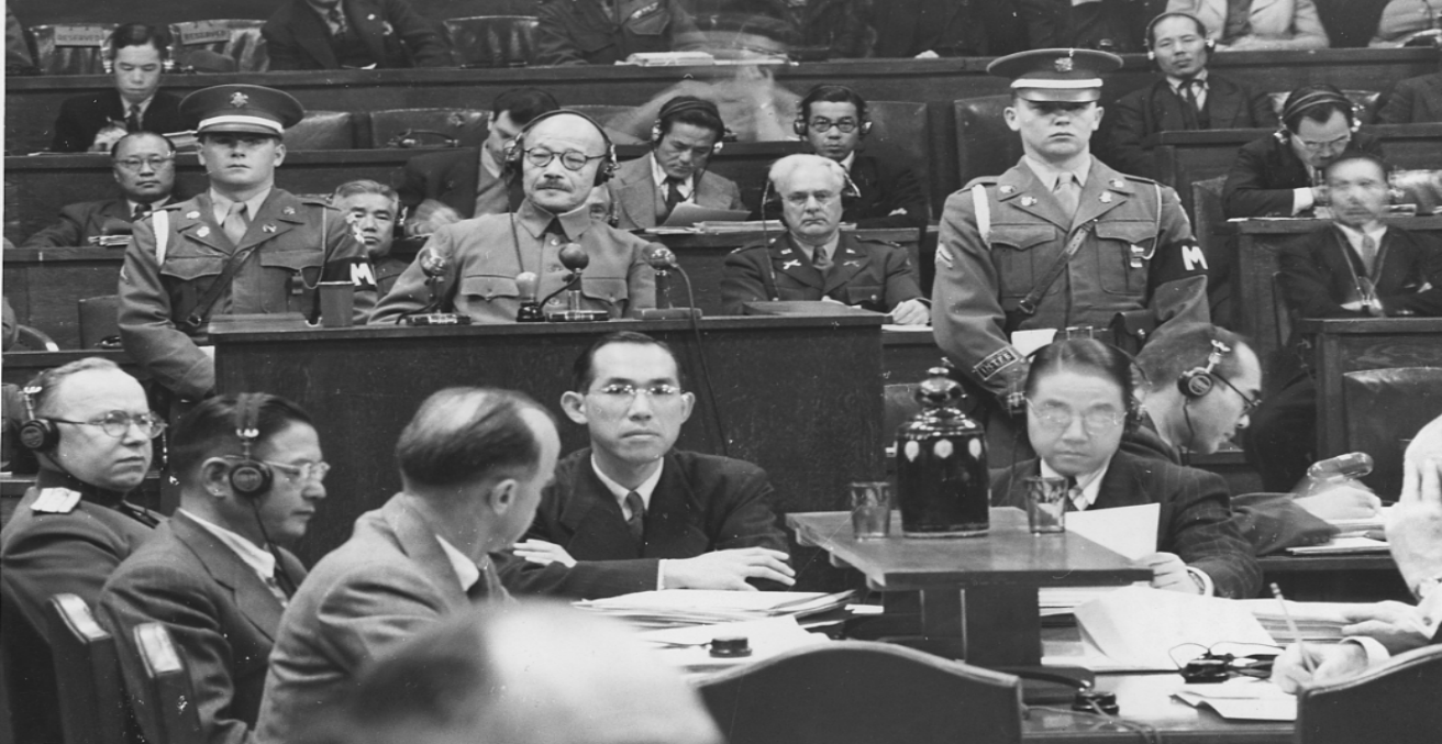 Tokyo War Crimes Trial (credit: Wikipedia Commons)