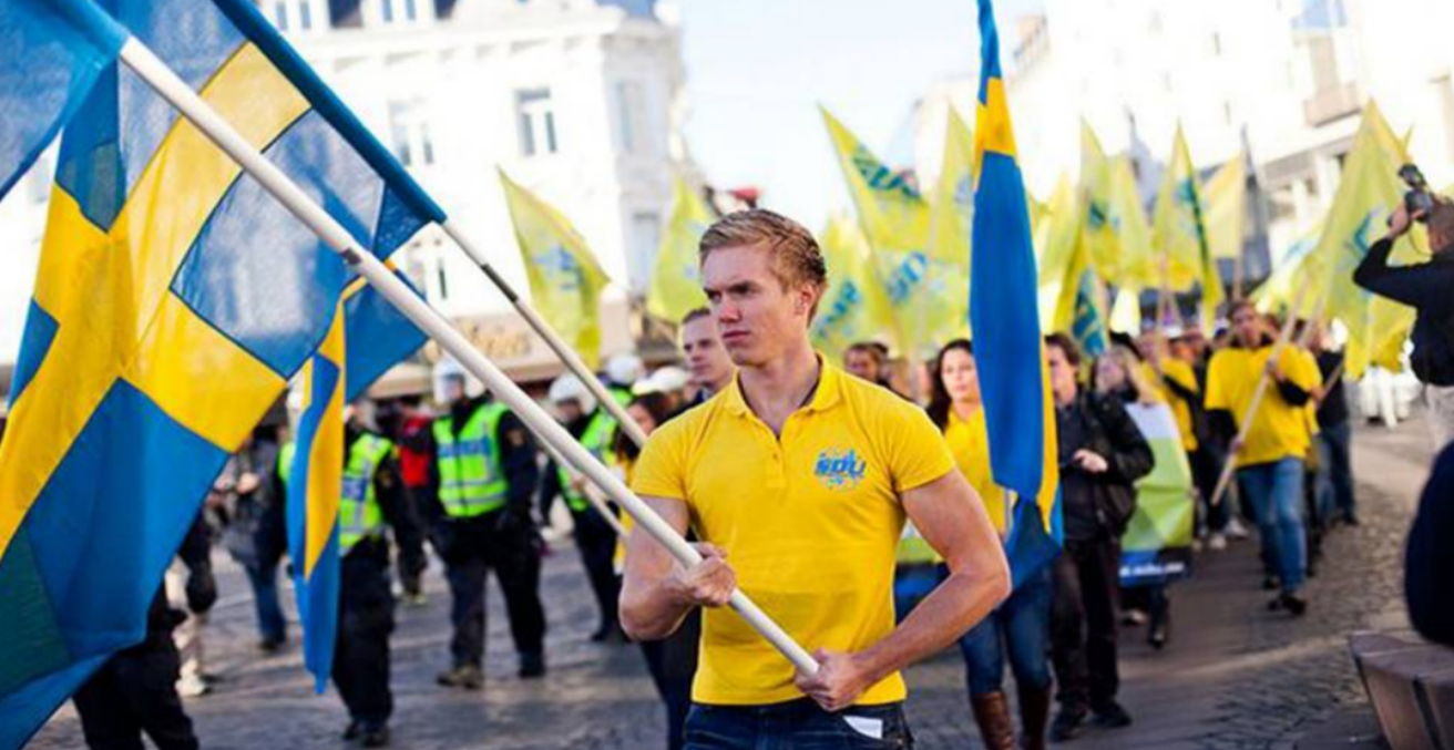 Sweden Democrats' March (Credit: Twitter @enjavi_com)
