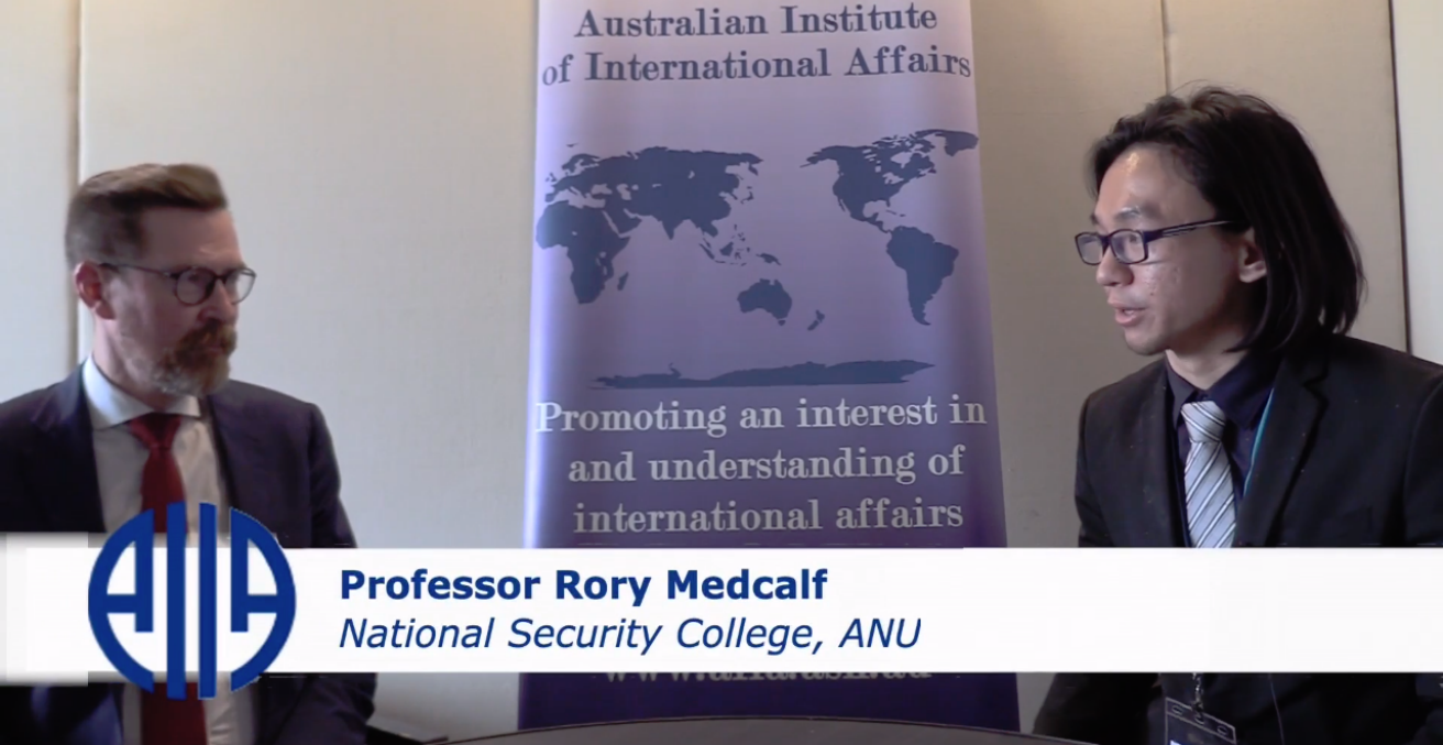 The Australian Outlook Editor, Tommy Chai, interviews Professor Rory Medcalf at the 2018 AIIA National Conference on 15 October.

