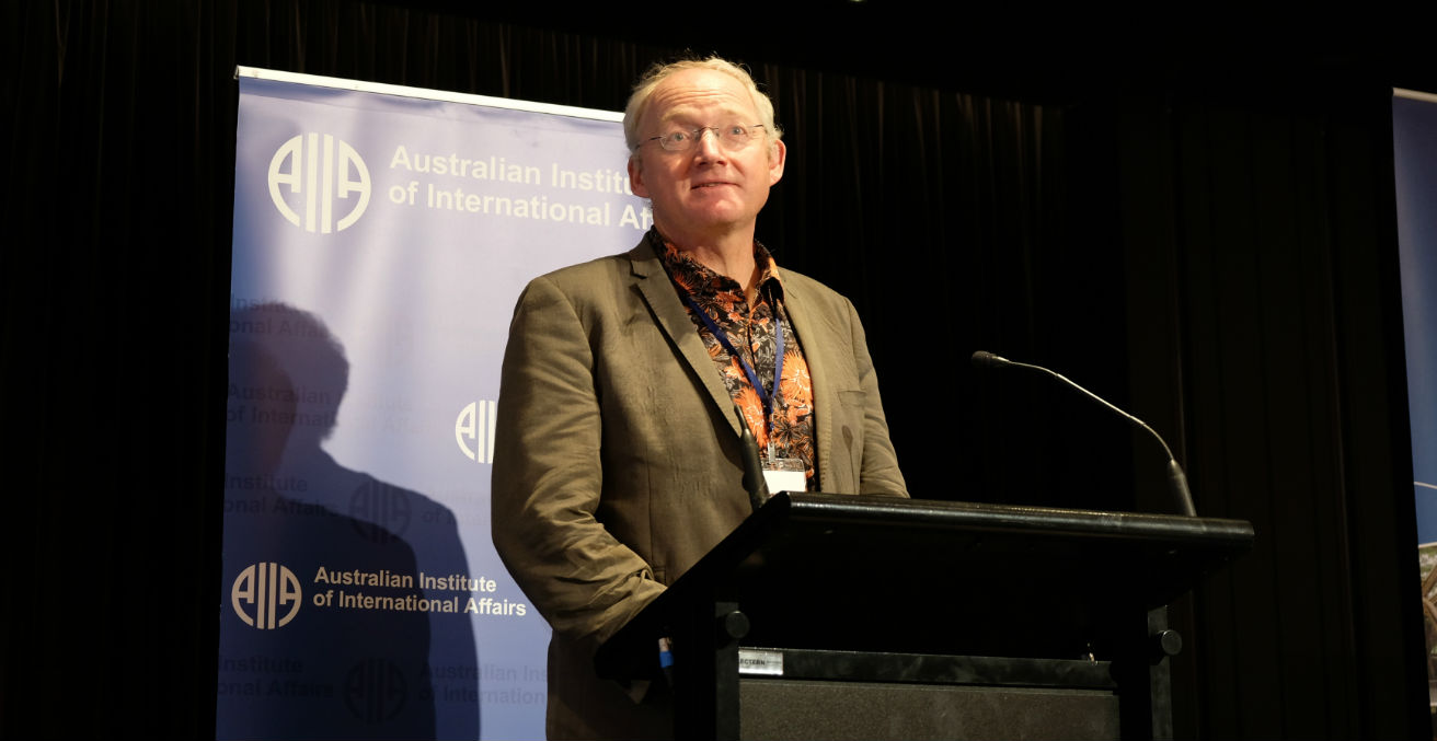 Professor Toby Walsh at the 2018 AIIA National Conference on 15 October (Credit: Lauren Skinner, former AIIA intern)