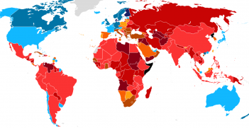 A world map of the 2015 Corruption Perceptions Index. Source: Wikimedia Commons. 