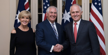 New year, new look? A rocky 2018 saw Julie Bishop, Rex Tillerson and Malcolm Turnbull bumped from their respective positions as Australian Minister for Foreign Affairs, US Secretary of State and Australian Prime Minister. Source: US State Department, Flickr
