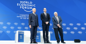 WEF Founder and Executive Chairman Klaus Schwab, the Duke of 
Cambridge and Sir David Attenborough at Davos. Source: WEF, Flickr