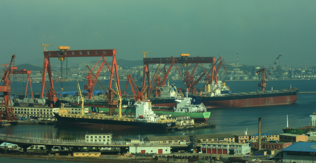 Dalian in northeastern China is one of the ports where Australian ships have been delayed in unloading their cargo. Source: dmytrok, Flickr