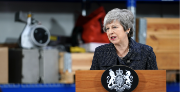 Where does it end? Prime Minister May's speech in Grimsby last week asking the country and the parliament to get behind her Brexit deal seems to have fallen on deaf ears, again. Source: Number 10, Flickr