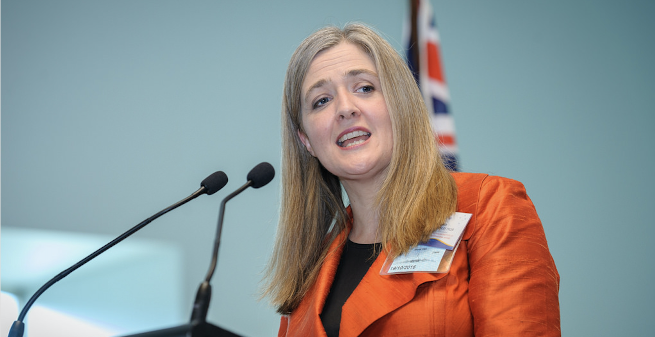 AIIA National Executive Director Melissa Conley Tyler addresses the Australian launch of the EU-Australia Leadership Forum in October 2016. Source: EU-Australia Laadership Forum