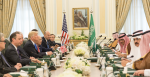 President Trump and his delegation in a bilateral meeting with King Salman of Saudi Arabia in Riyadh, 20 May 2017. Shealah Craighead/White House, Flickr