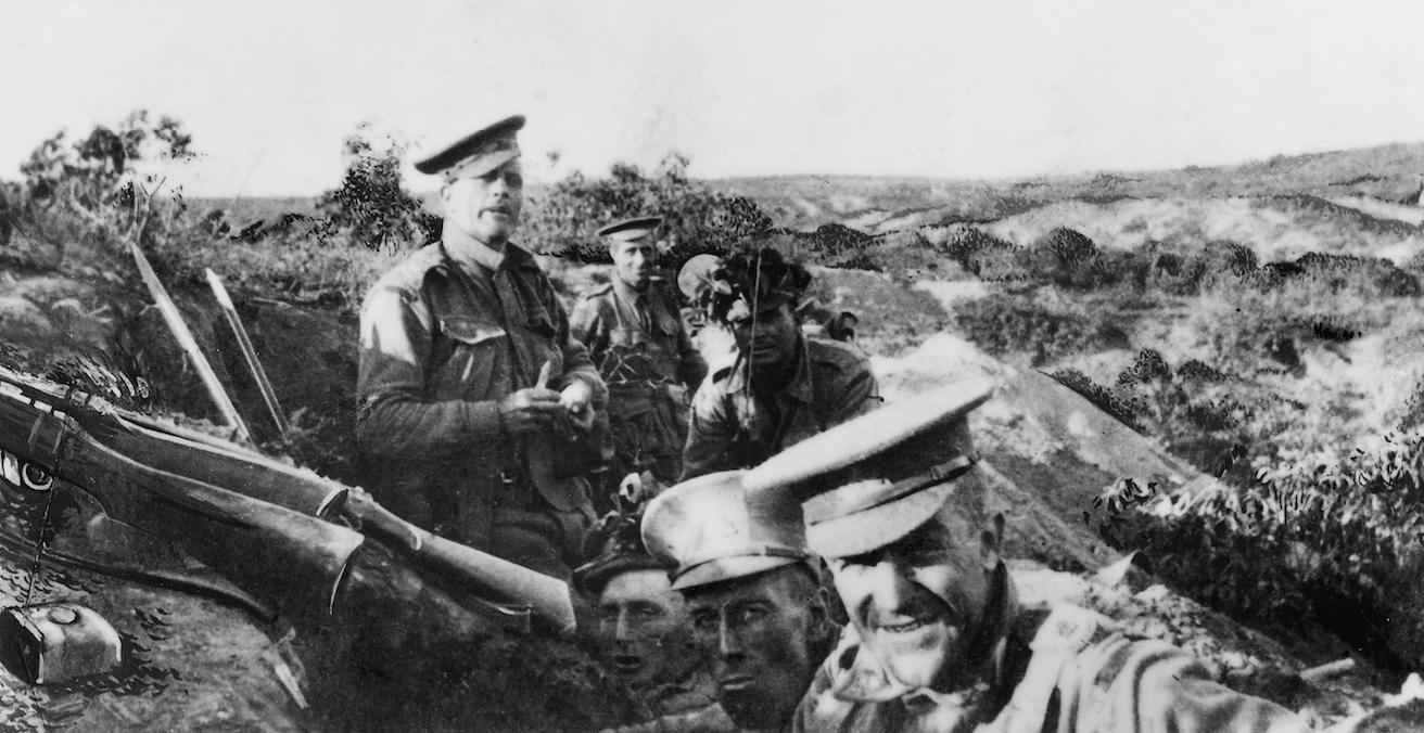 Members of 13th Battalion, AIF, occupying Quinn’s Post, Gallipoli, 25 April 1915. Source: Australian War Memorial, Flickr
ID Number: A05534