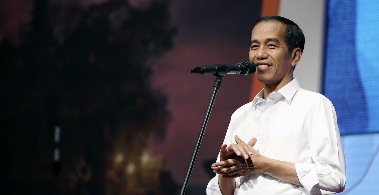 Incumbent Indonesian President Joko Widodo looks set to win a convincing victory in the country's presidential election. Source: Republic of Korea, Flickr