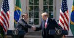 President Trump and President Bolsonaro at a joint press conference at the White House on 19 March 2019. Photo: Tia Dufour/White House, Flickr